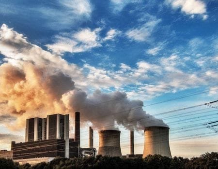 planta de energía fósil