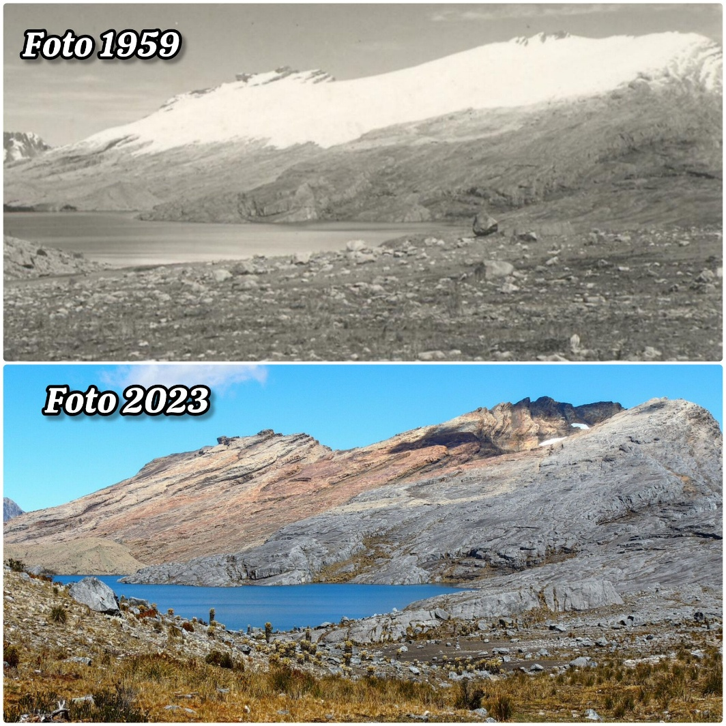 Muerte del glaciar colombiano